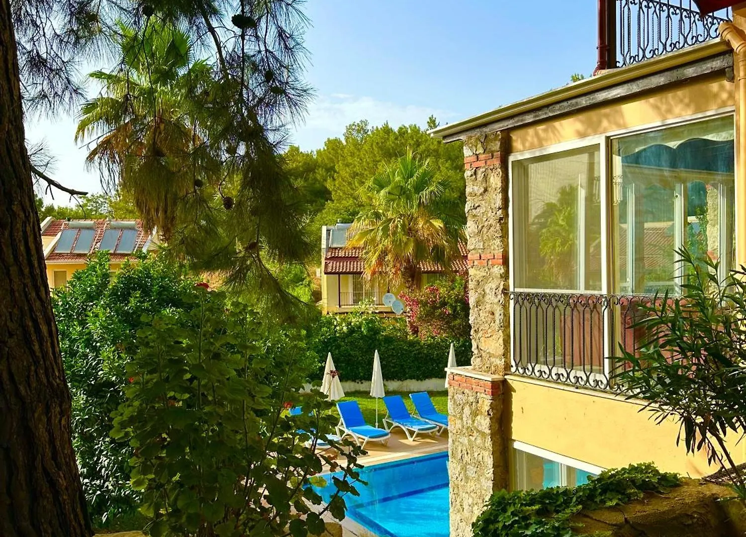 Villa With A Private Pool And Mountain View In A Quiet Area Next To Fores Fethiye